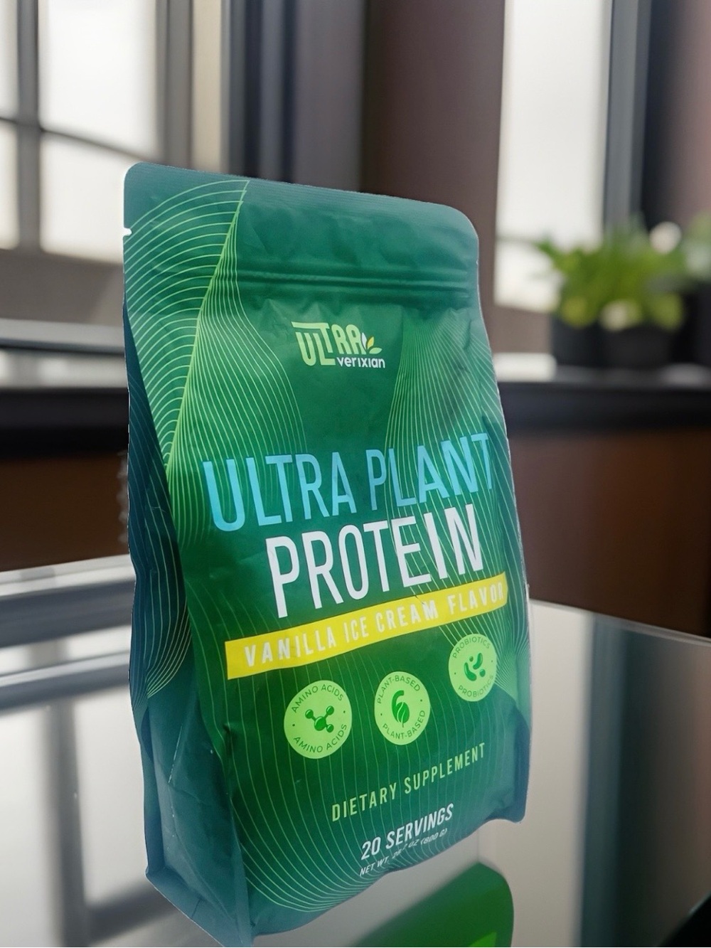 Plant Protein Powder Vanilla 30g Protein 800g Vegan Probiotics 20 Servings